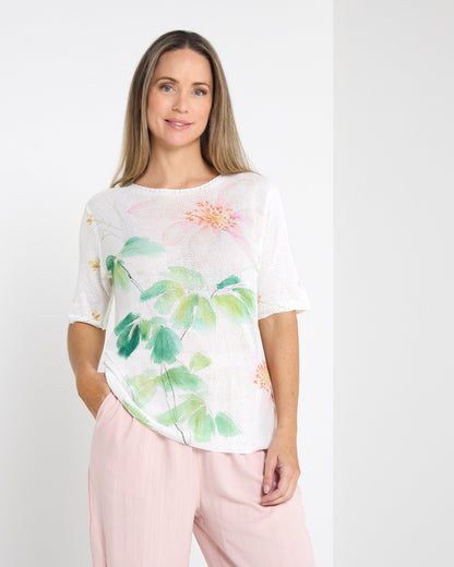 Caprina Knit Top - Floral