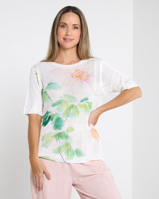 Caprina Knit Top - Floral