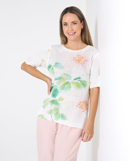 Caprina Knit Top - Floral