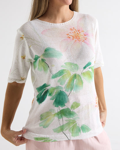 Caprina Knit Top - Floral