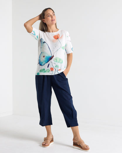 Caprina Knit Top - Butterfly
