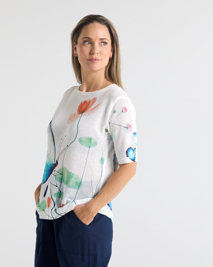 Caprina Knit Top - Butterfly
