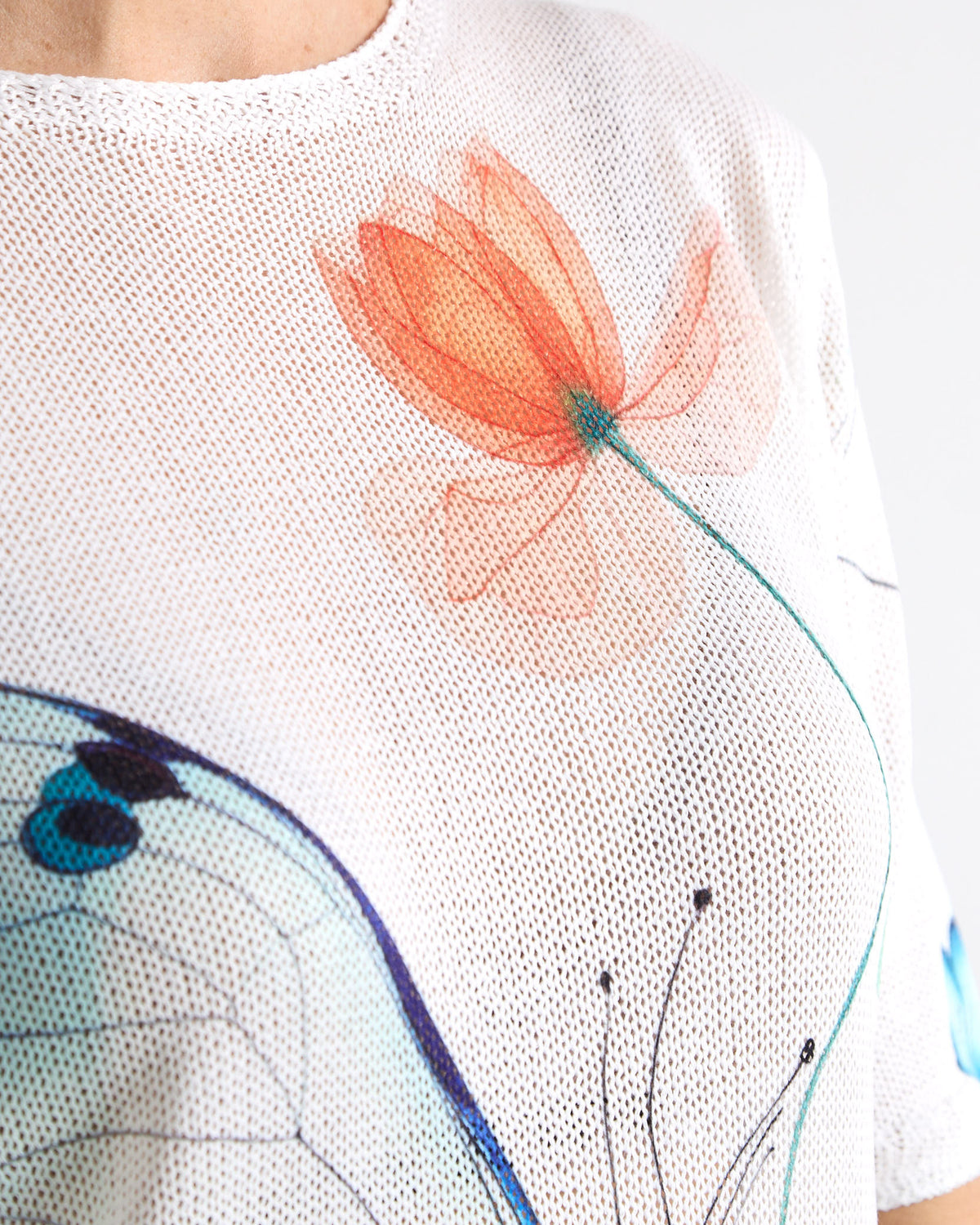Caprina Knit Top - Butterfly