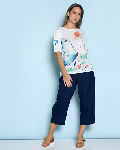 Caprina Knit Top - Butterfly