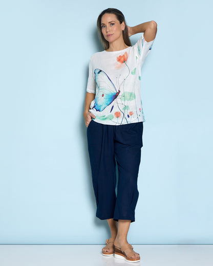 Romy Relaxed Pant - Navy