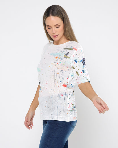 Caprina Summer Knit Top - Woodland