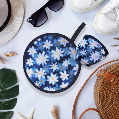 Eco-Friendly Blue Daisy Fields Twist Fan