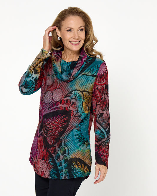 Cadello Burnout Top - Multi