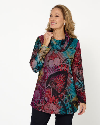 Cadello Burnout Top - Multi