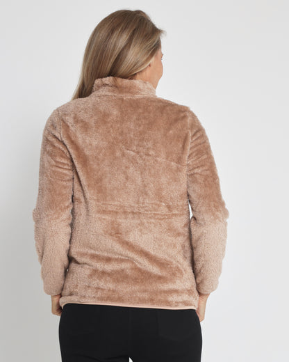 Freya Fluffy Jacket - Caramel