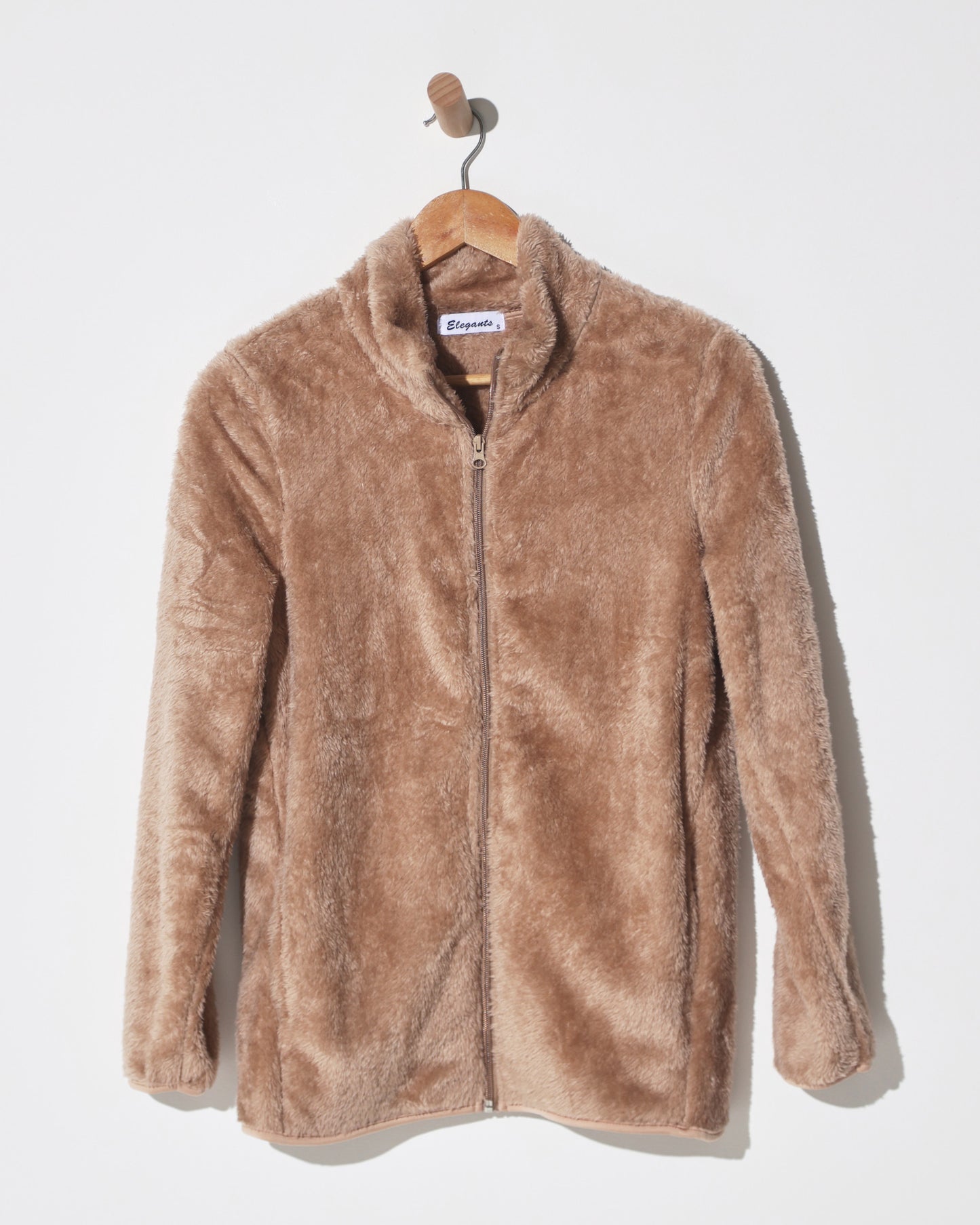 Freya Fluffy Jacket - Caramel