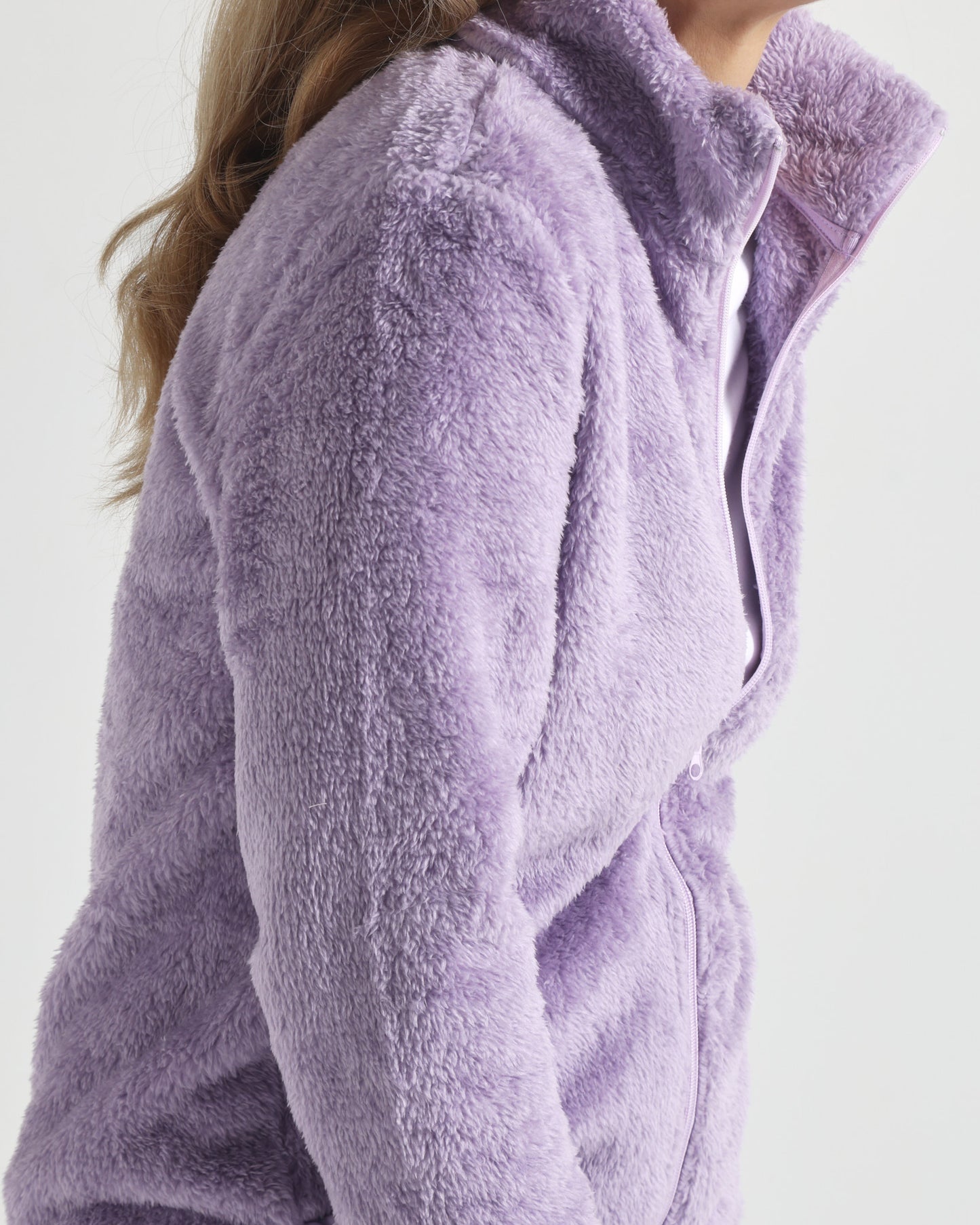 Freya Fluffy Jacket - Lavender