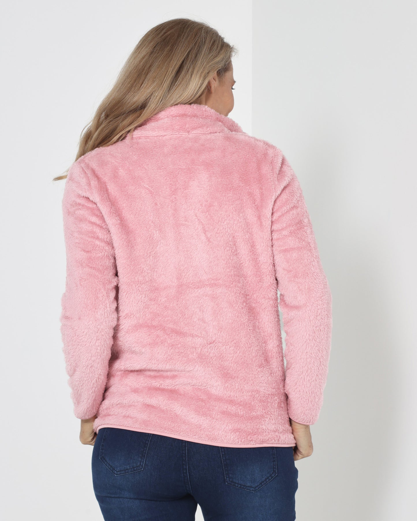 Freya Fluffy Jacket - Pink