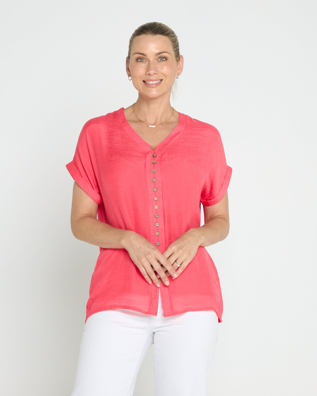 Gemma Top - Watermelon Pink