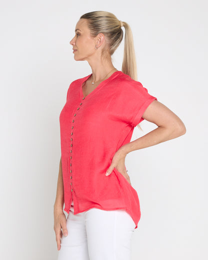 Gemma Top - Watermelon Pink