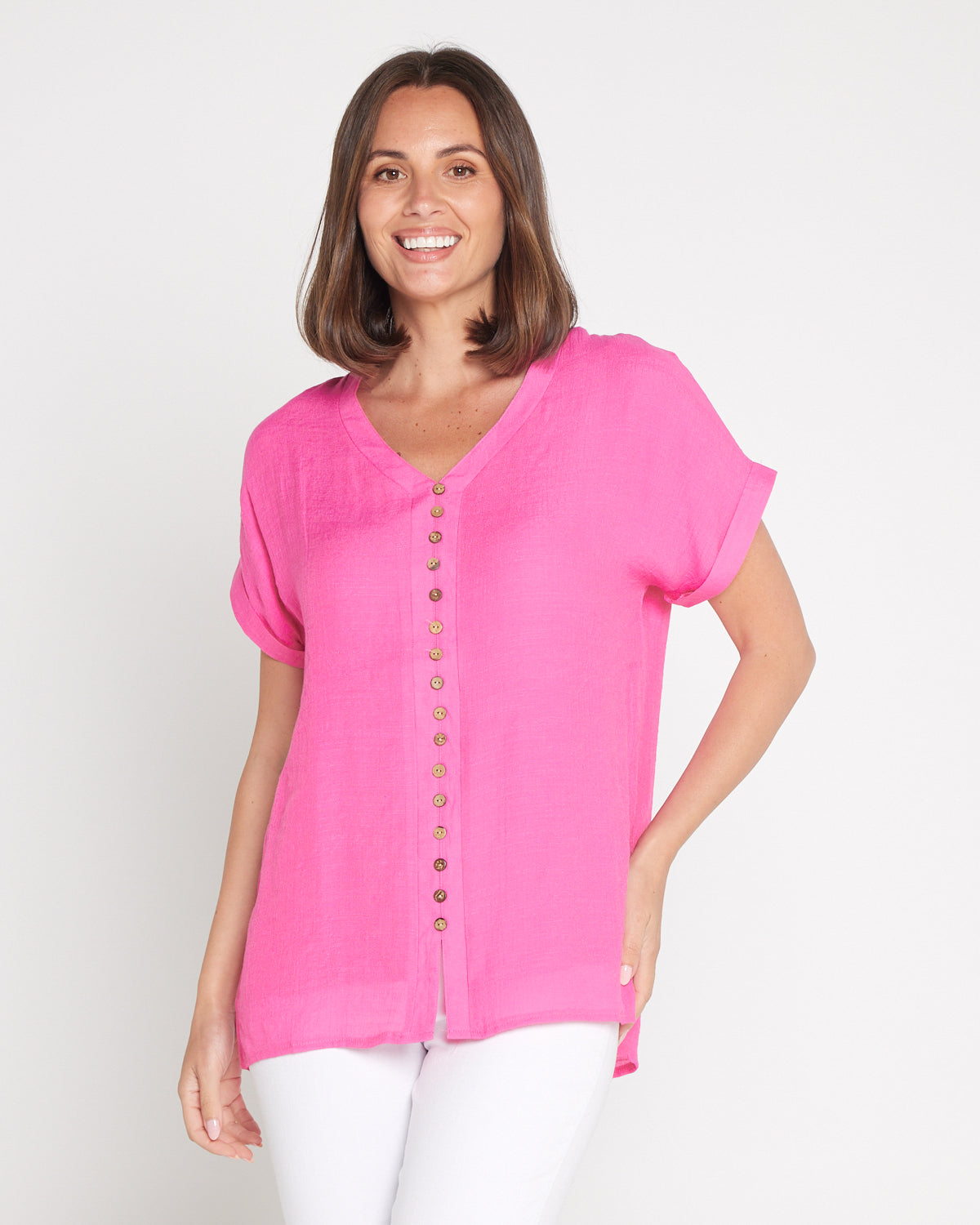 Gemma Top - Hot Pink