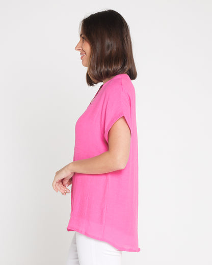 Gemma Top - Hot Pink