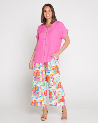 Gemma Top - Hot Pink