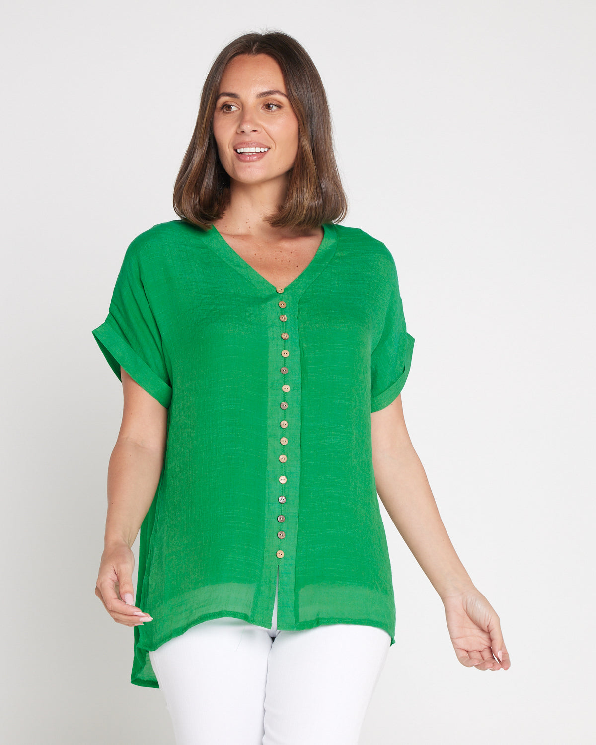 Gemma Top - Emerald Green