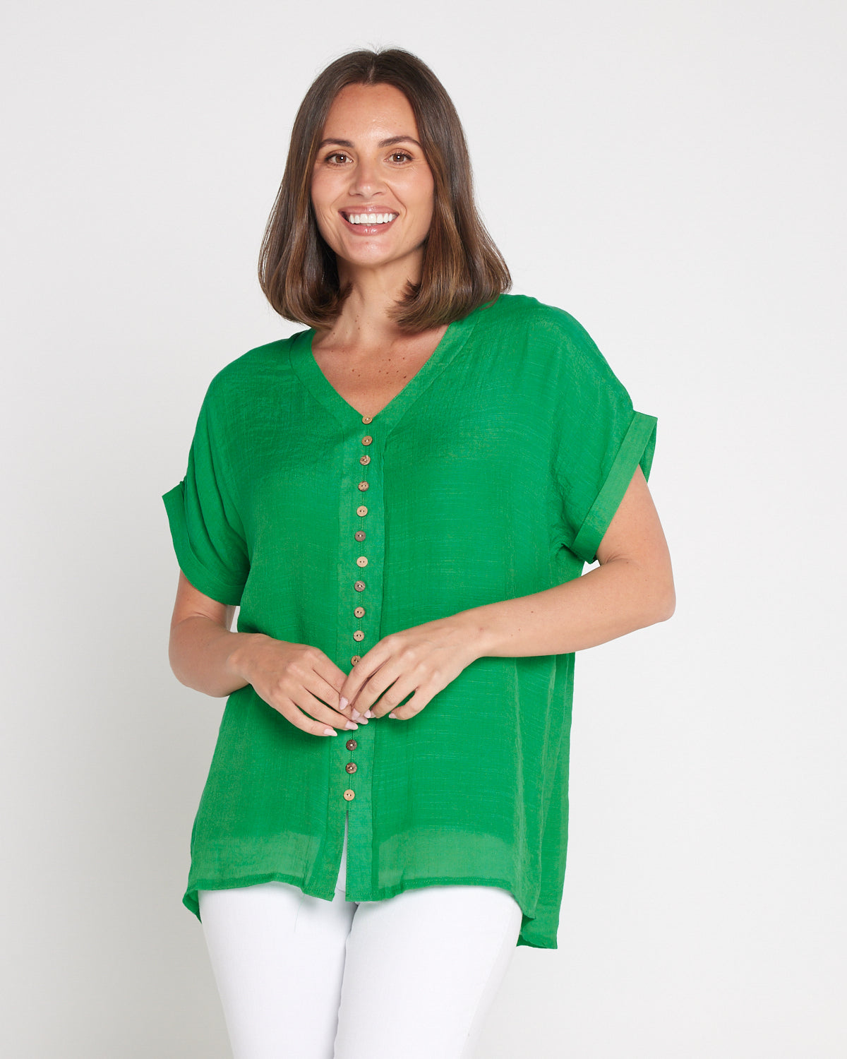 Gemma Top - Emerald Green
