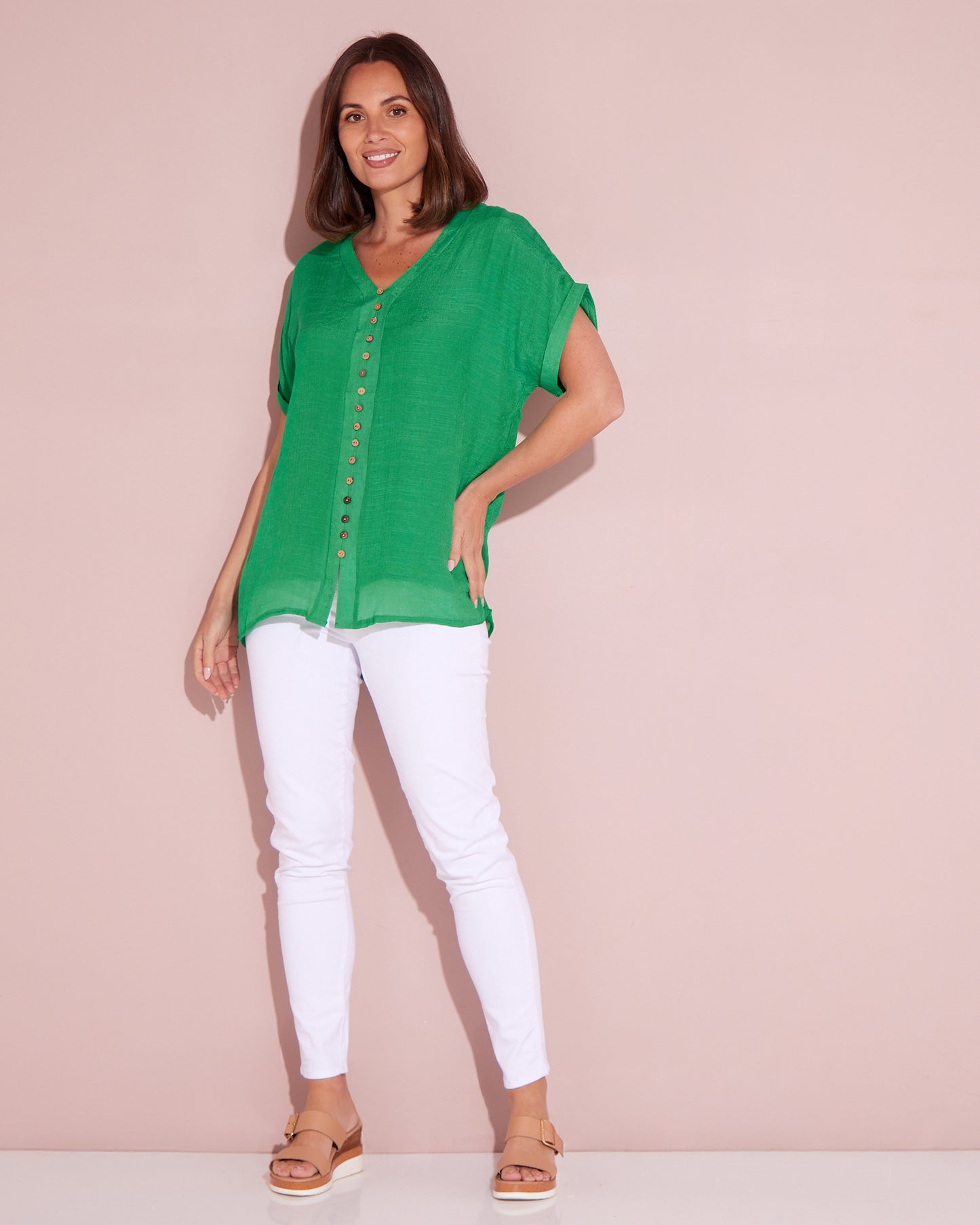 Gemma Top - Emerald Green