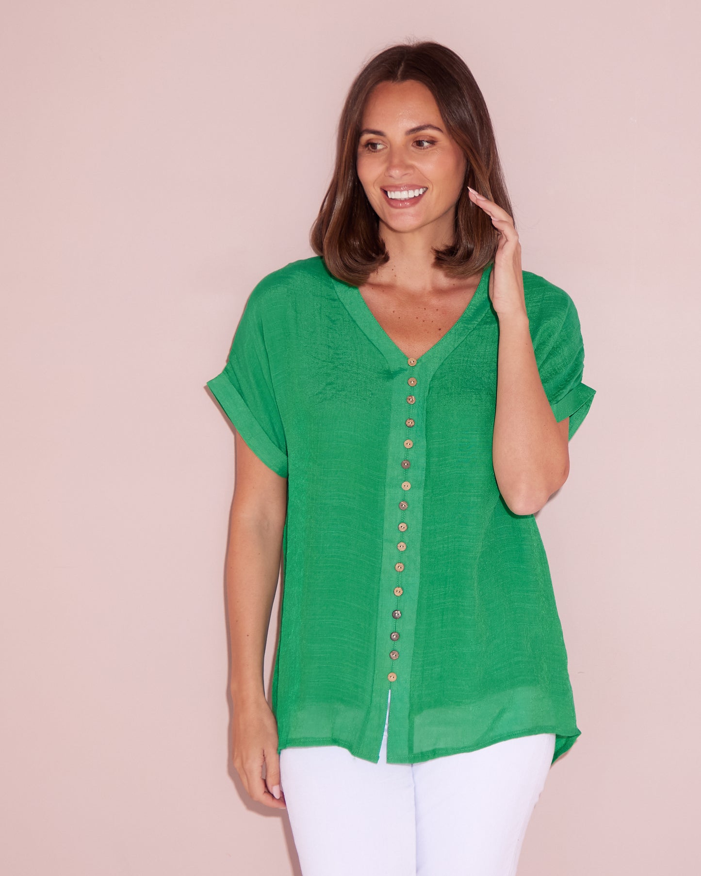 Gemma Top - Emerald Green