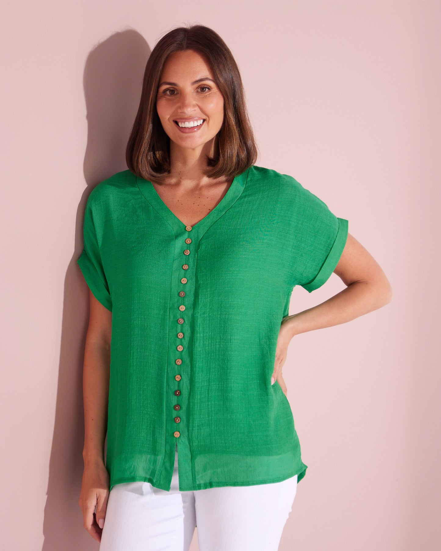 Gemma Top - Emerald Green