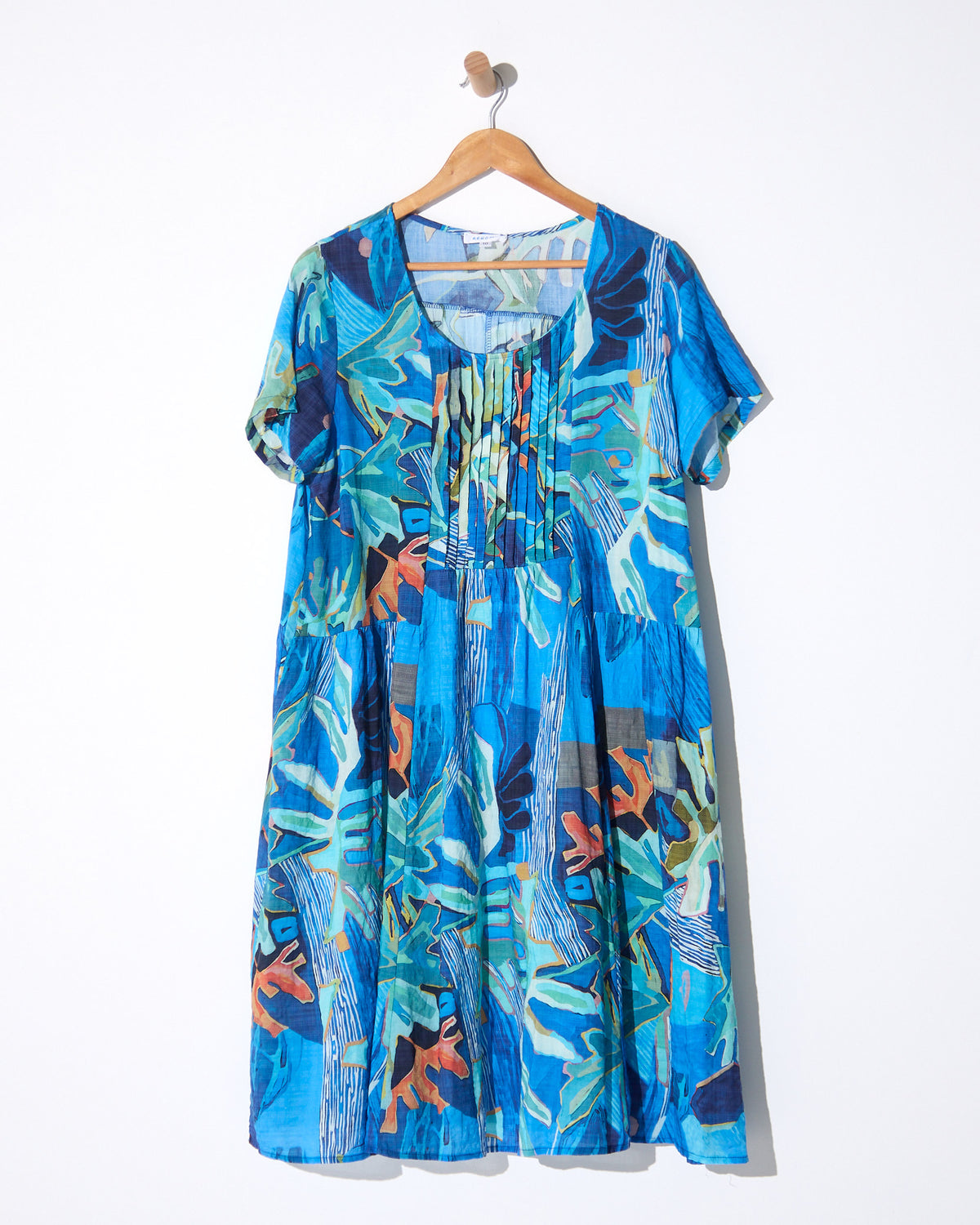 Dakota Relaxed Cotton Dress - Tropical