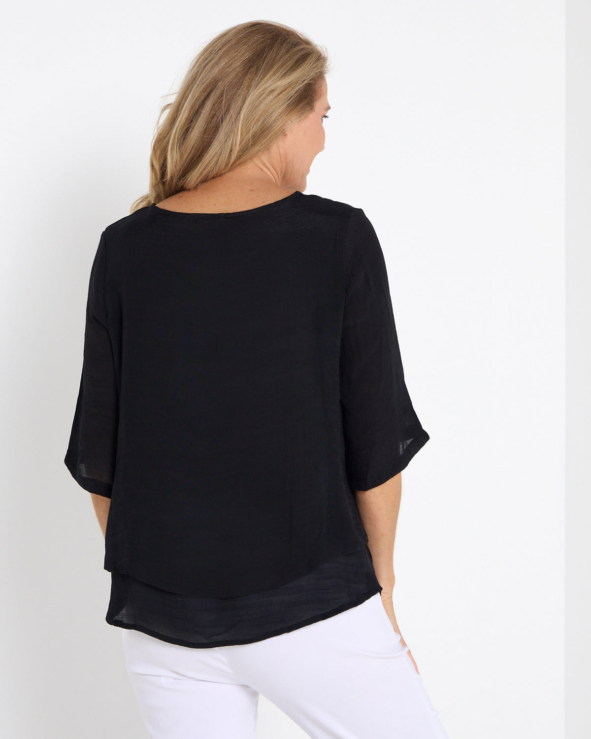 Leo Layered Top - Black