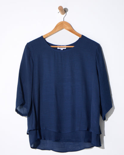 Leo Layered Top - Navy