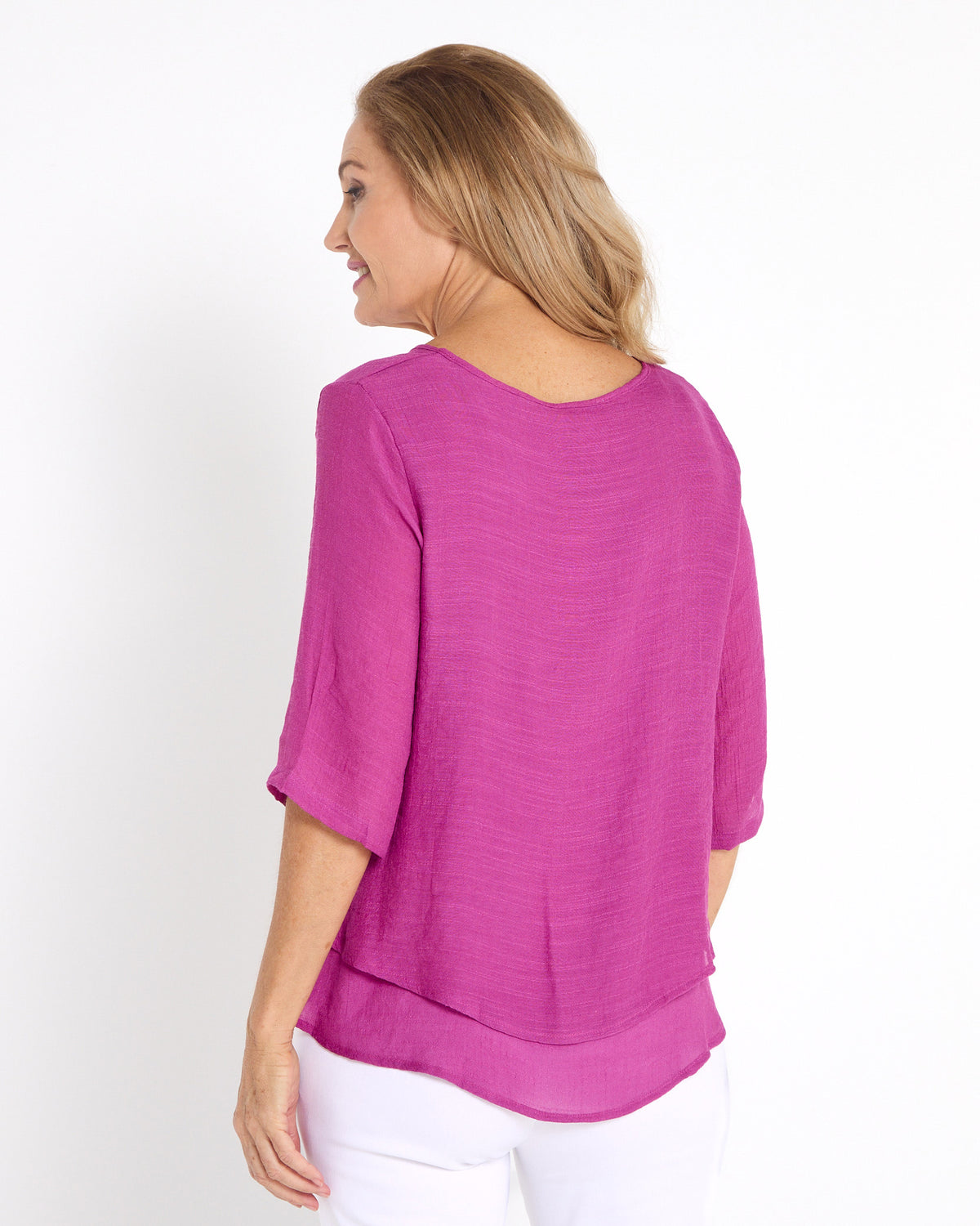 Leo Layered Top - Magenta