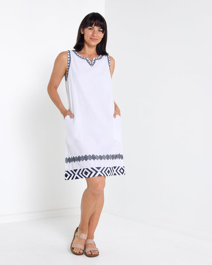 Caspian Dress - White