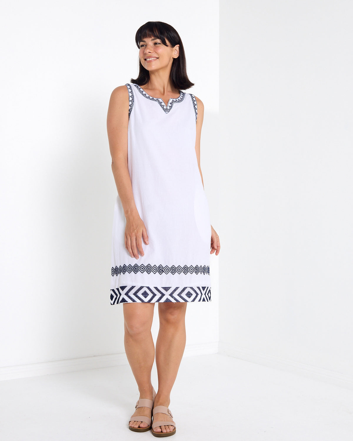 Caspian Dress - White
