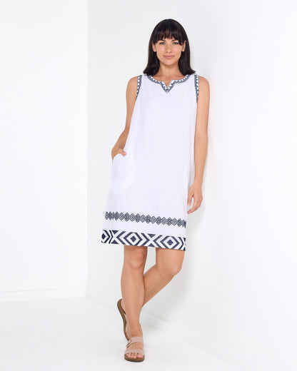 Caspian Dress - White