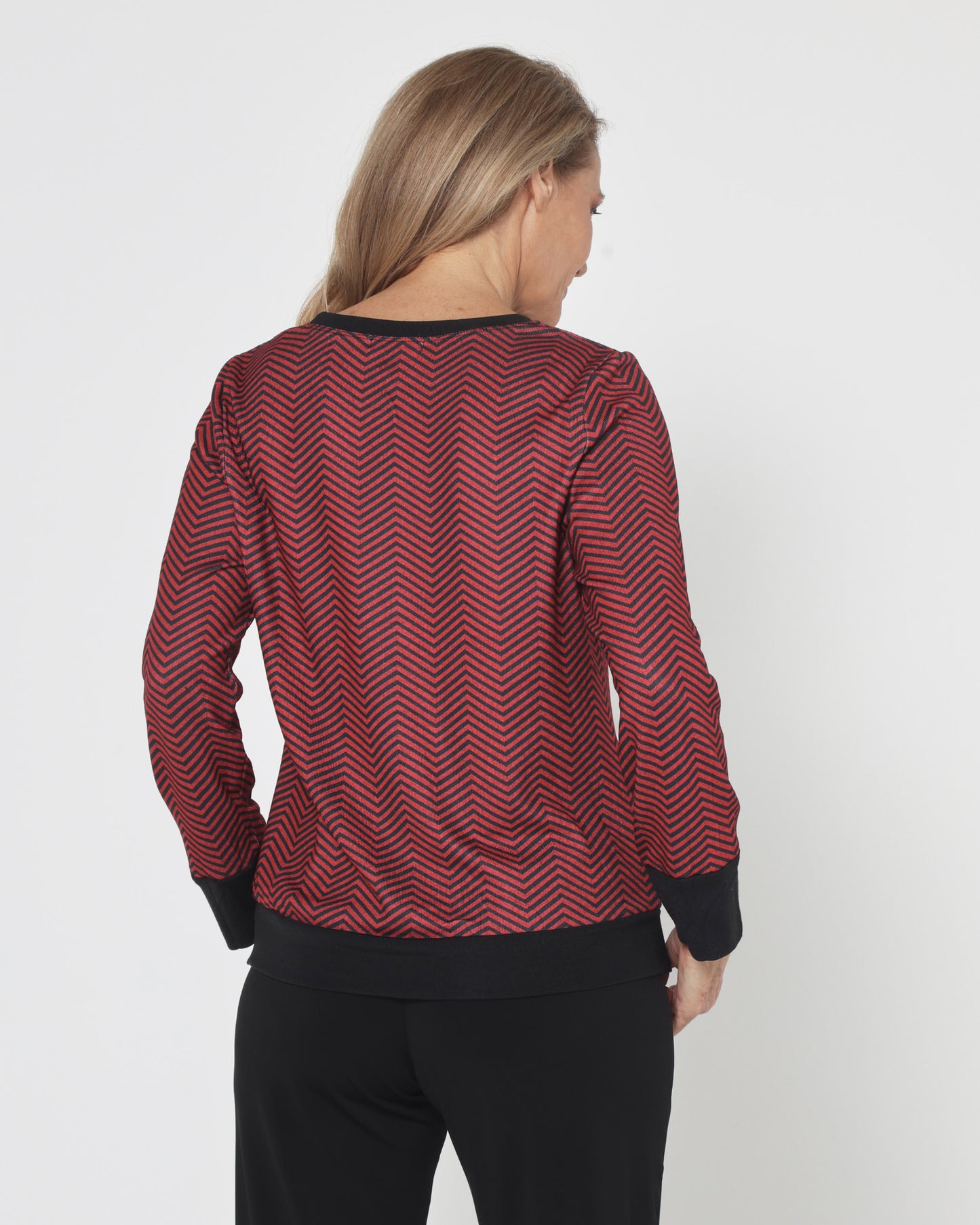 Giffard Top - Red Chevron
