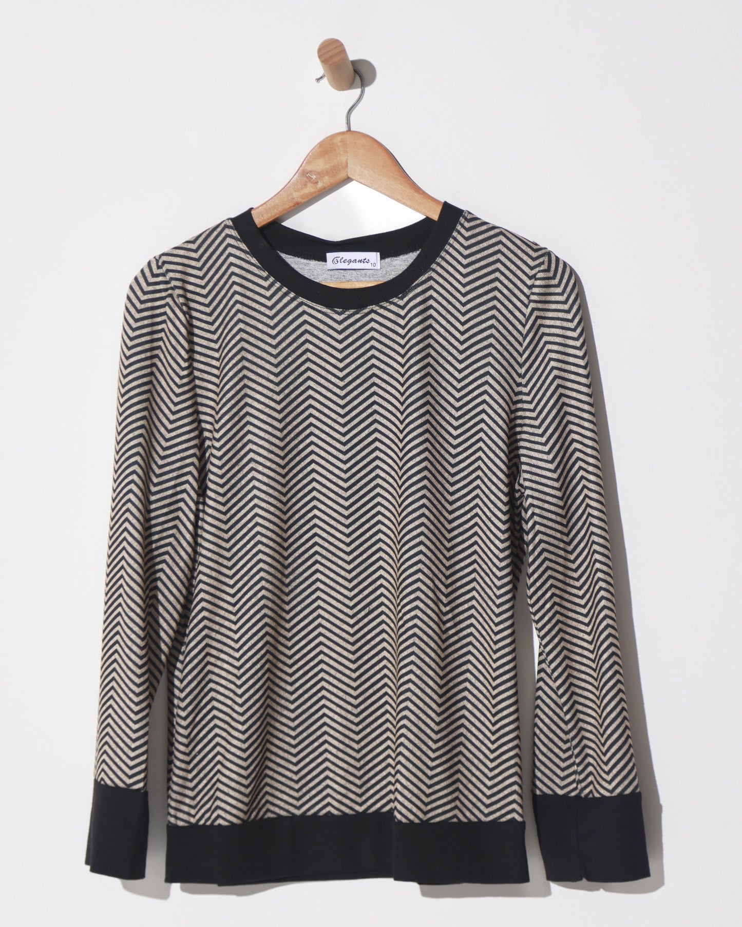 Giffard Top - Stone Chevron