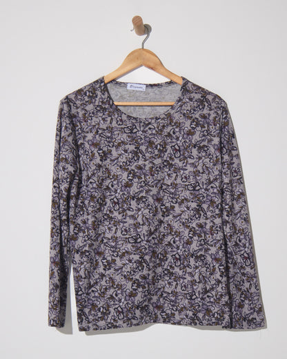 Hallie Long Sleeve Top - Evening Bloom