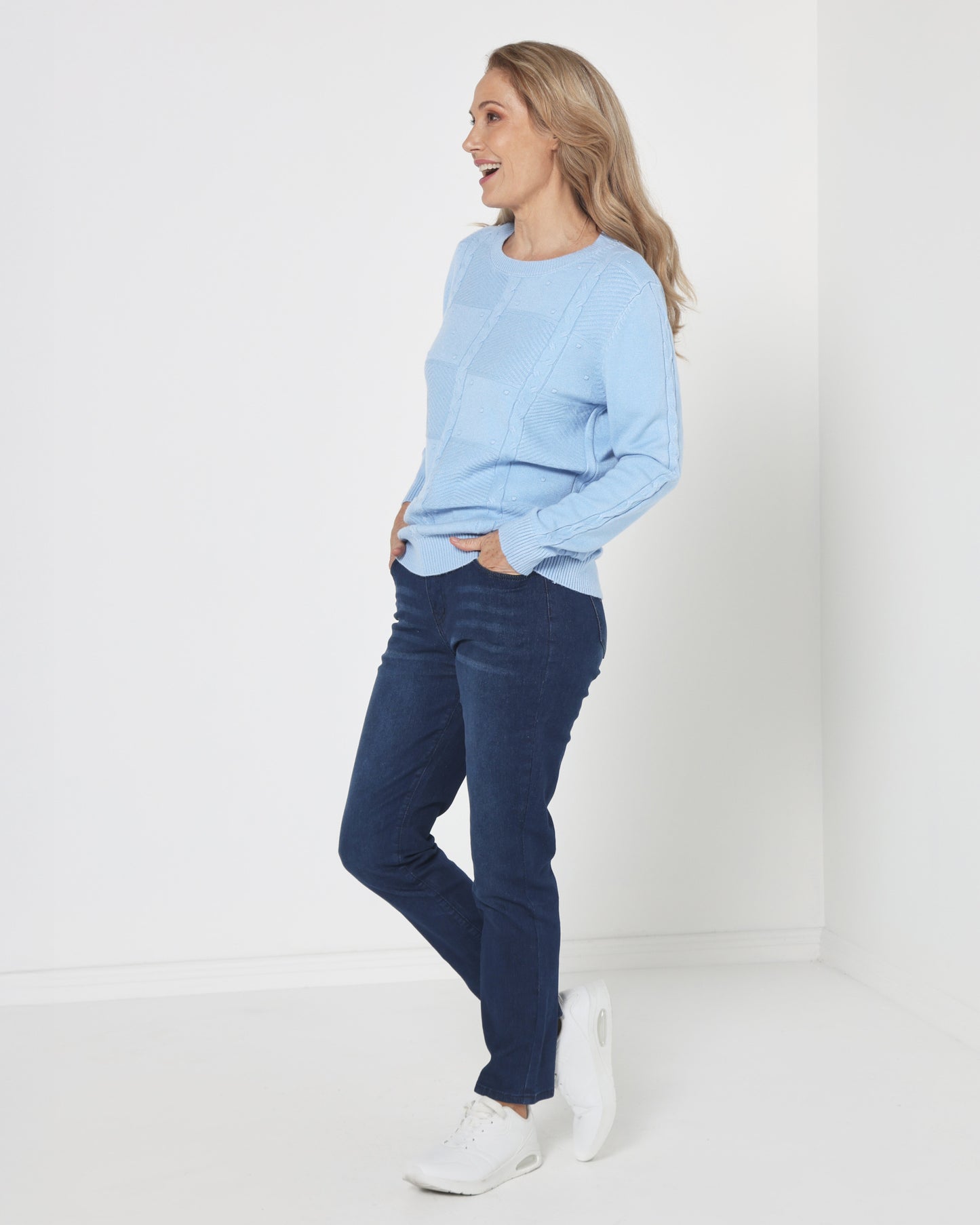 Preston Knit Jumper - Blue
