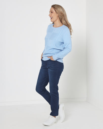 Preston Knit Jumper - Blue