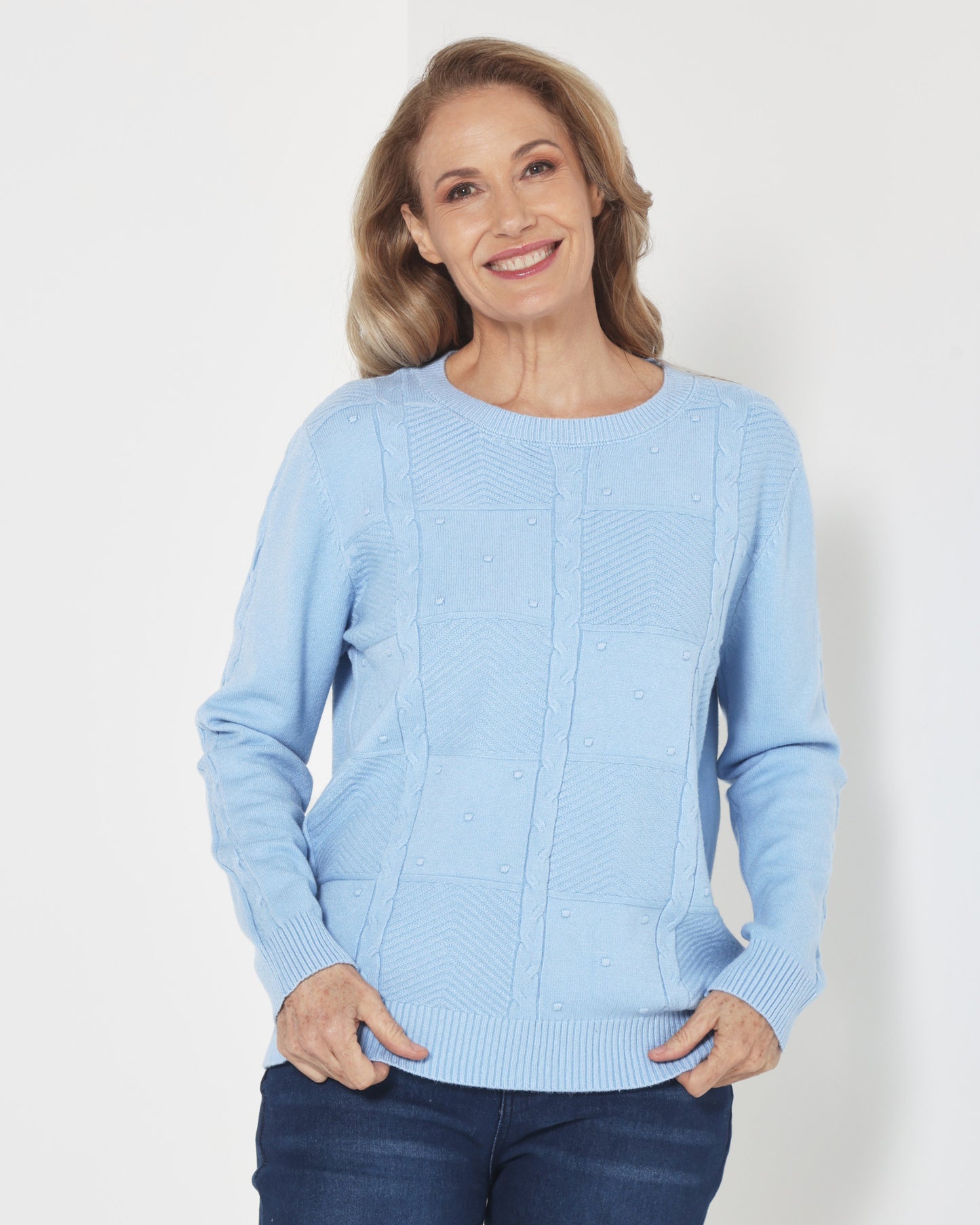 Preston Knit Jumper - Blue