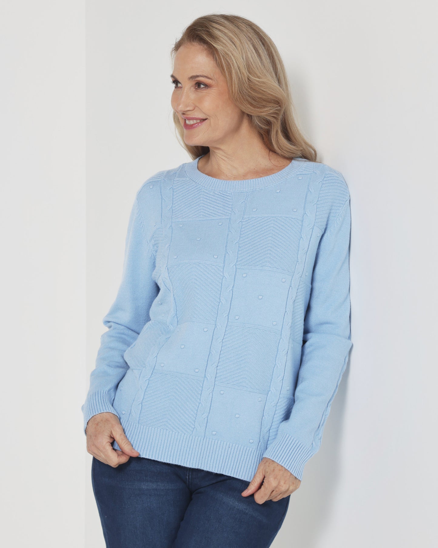 Preston Knit Jumper - Blue