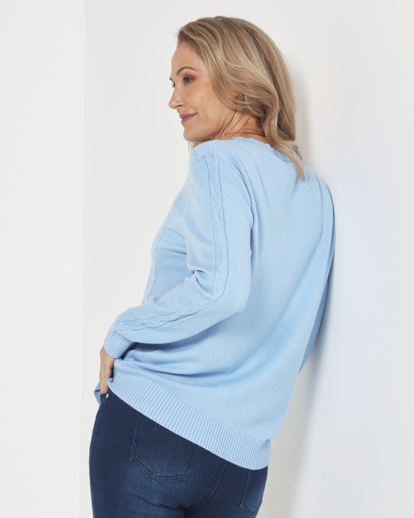 Preston Knit Jumper - Blue