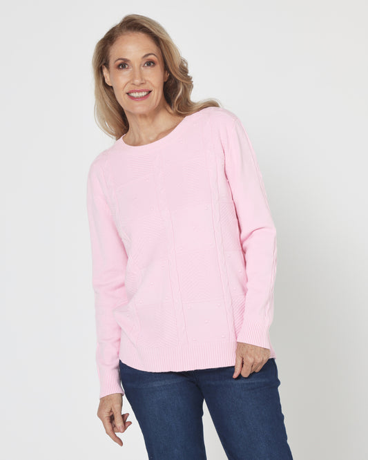 Preston Knit Jumper - Pink