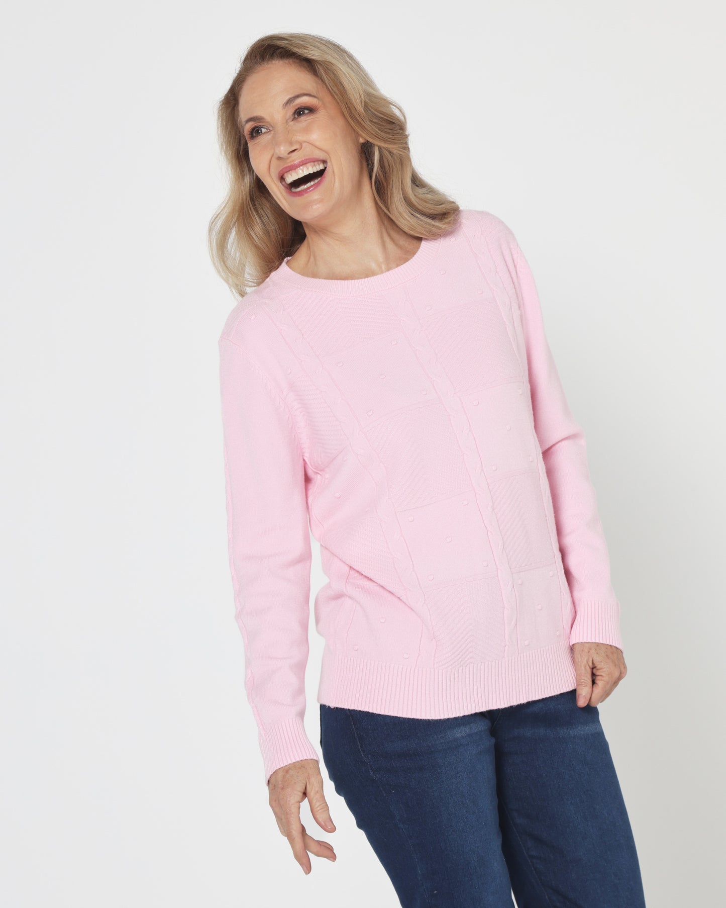 Preston Knit Jumper - Pink
