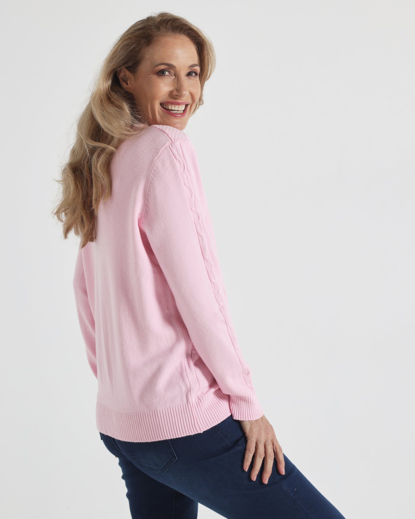 Preston Knit Jumper - Pink