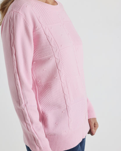 Preston Knit Jumper - Pink