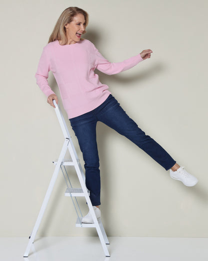 Preston Knit Jumper - Pink