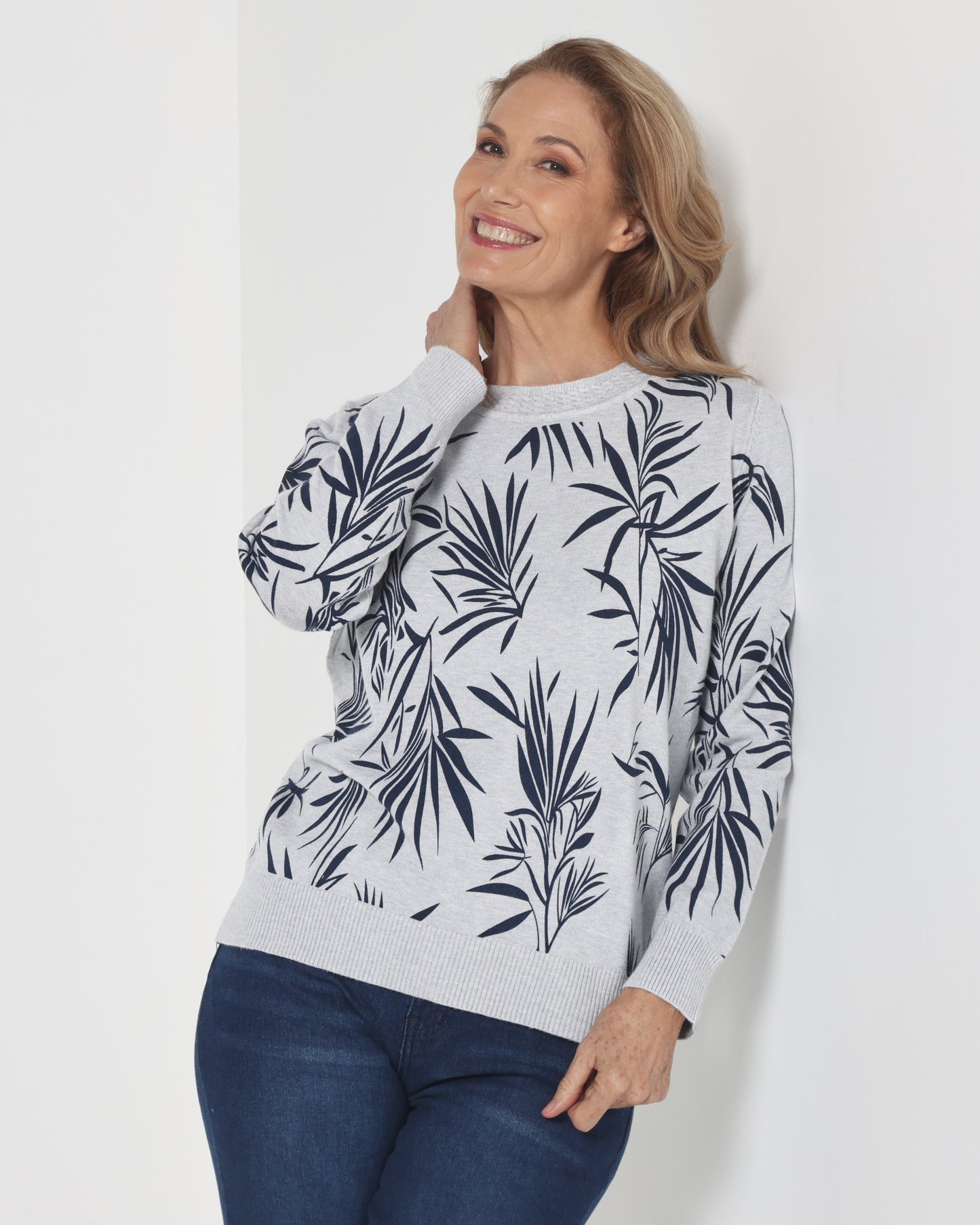 Thornton Top - Grey Navy