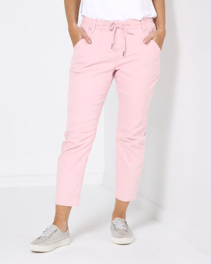 Sara Cotton Pants - Pink