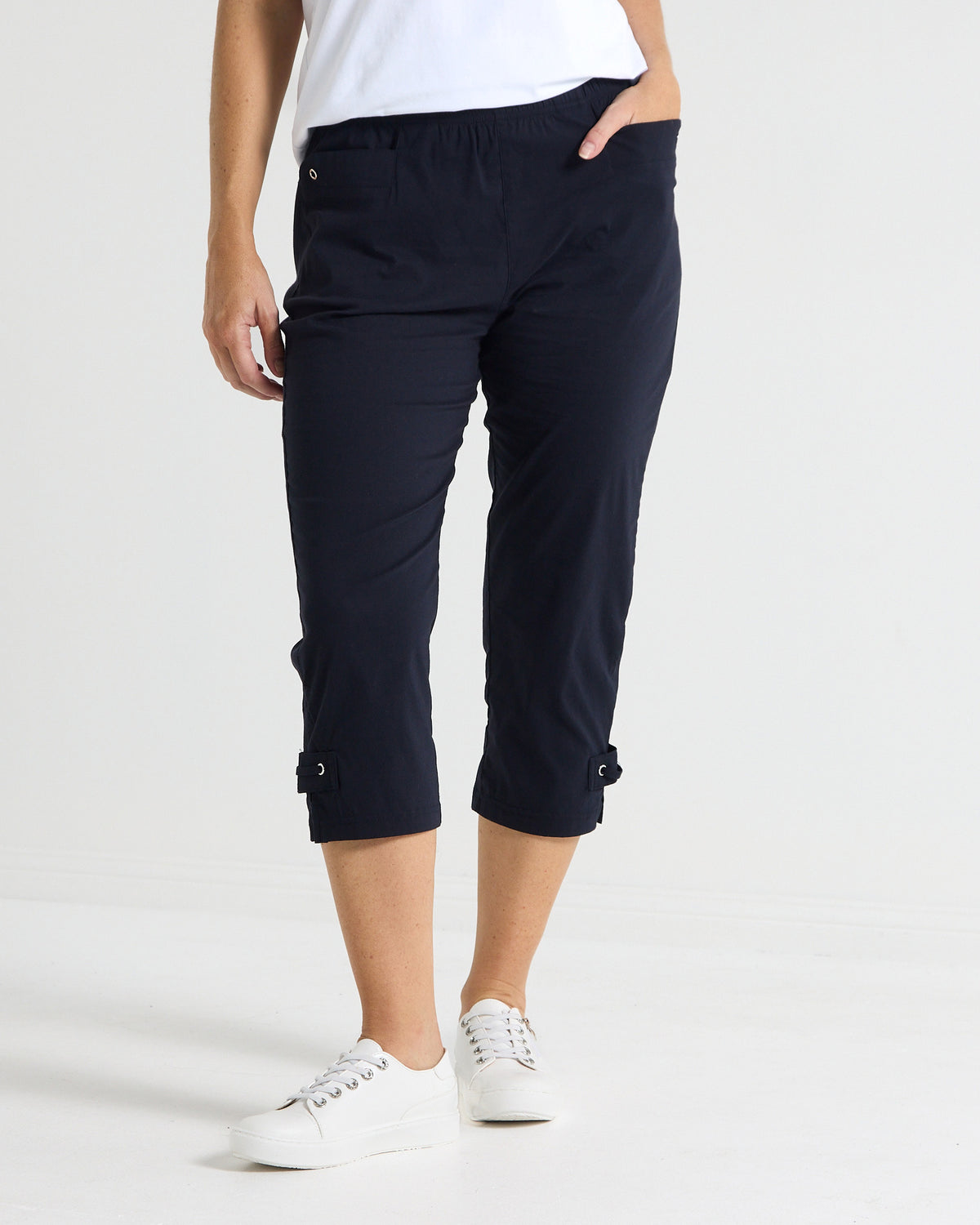 Travel Ease Tab Pants - Navy
